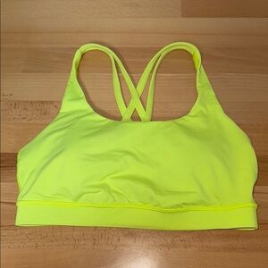 Lululemon Neon Yellow Sports Bra size 8